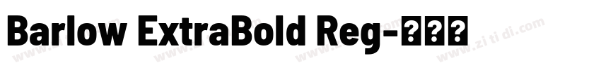 Barlow ExtraBold Reg字体转换